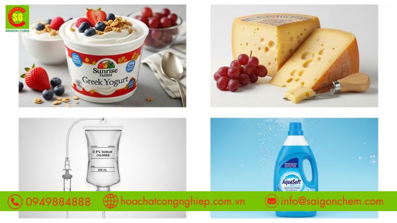Ứng dụng sodium citrate trong thực phẩm v&agrave; nhiều lĩnh vực