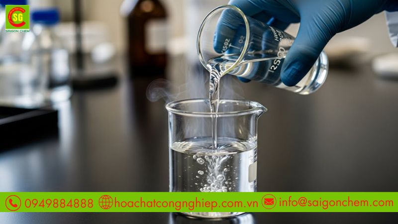Cảnh b&aacute;o về ti&ecirc;u chuẩn an to&agrave;n khi thao t&aacute;c với acid sulphuric đậm đặc