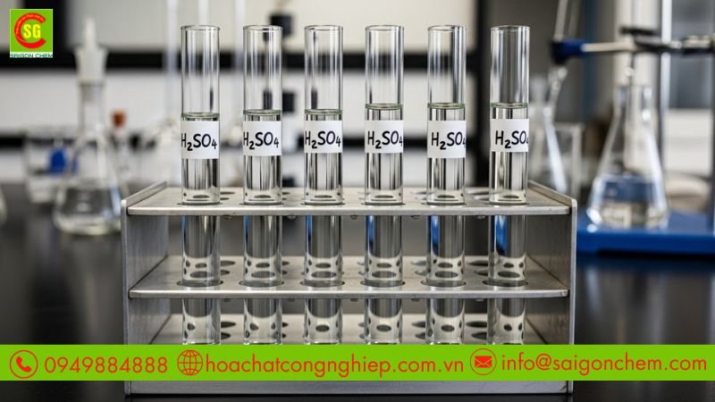 Acid Sulphuric g&acirc;y bỏng h&oacute;a học nghi&ecirc;m trọng do t&iacute;nh ăn m&ograve;n 