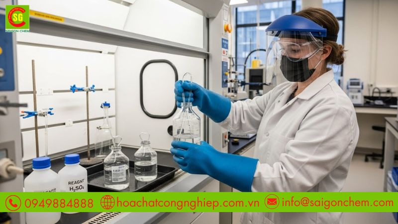 Tu&acirc;n thủ an to&agrave;n l&agrave; bắt buộc khi vận h&agrave;nh c&aacute;c quy tr&igrave;nh với chất n&agrave;y