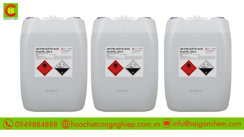 Sơ lược về giấm c&ocirc;ng nghiệp acid axetic