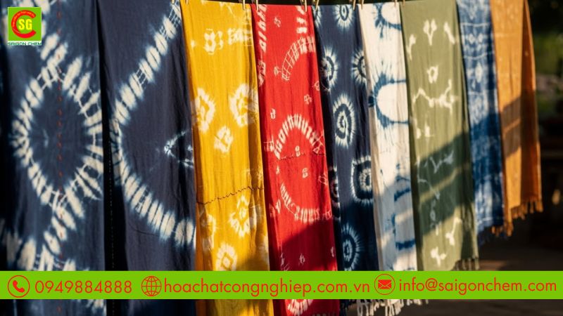 Ứng dụng giấm c&ocirc;ng nghiệp acid axetic nhuộm vải