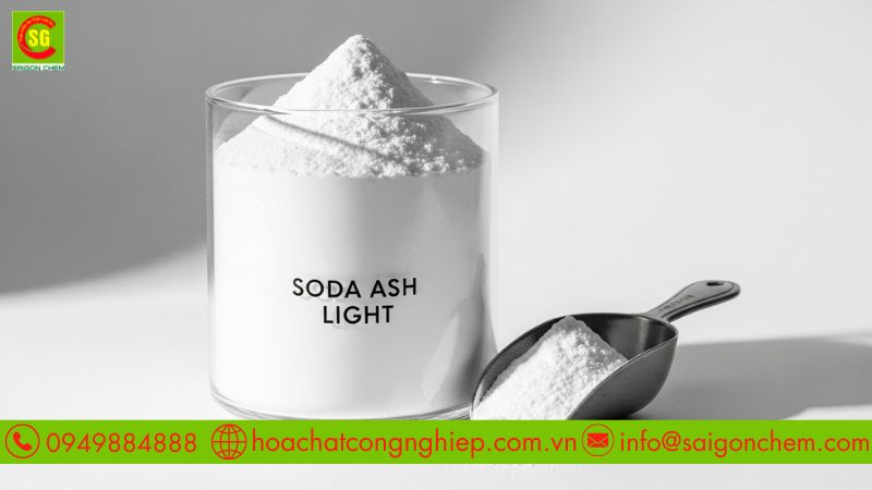 Bao b&igrave; Soda Ash Light được xếp chồng v&agrave; bảo quản an to&agrave;n trong kho
