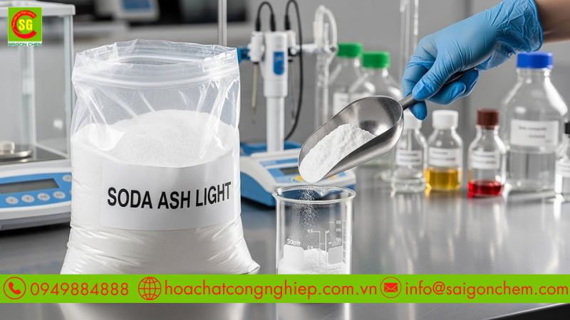 Bồn khuấy trộn h&oacute;a chất c&ocirc;ng nghiệp để h&ograve;a tan Soda Ash Light