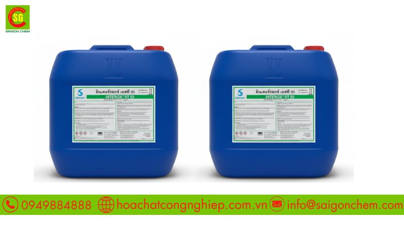 Oxy gi&agrave; c&ocirc;ng nghiệp l&agrave; dung dịch nồng độ cao, oxy h&oacute;a mạnh