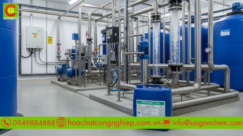 L&yacute; do proxitane được d&ugrave;ng để khử tr&ugrave;ng trong nước