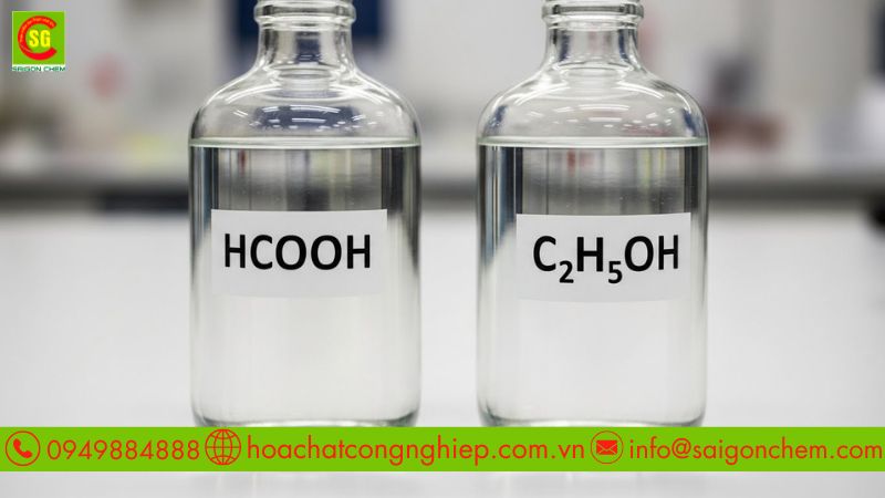 Sơ đồ phản ứng este hóa HCOOH C2H5OH