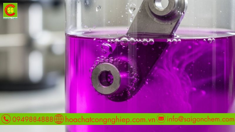 T&aacute;i tạo vật liệu lọc Manganese Greensand bằng dung dịch KMnO4