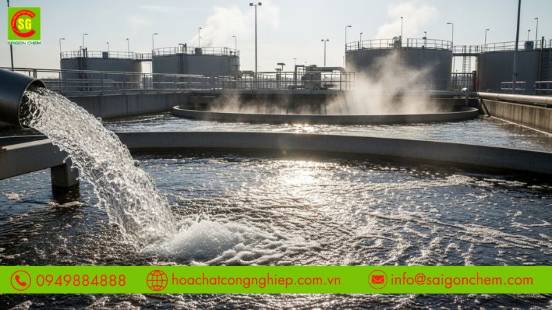 Oxy gi&agrave; c&ocirc;ng nghiệp xử l&iacute; nước thải gi&uacute;p cải thiện chất lượng d&ograve;ng thải