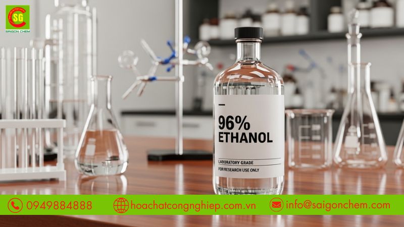Cồn ethanol 96 dạng dung dịch trong chai