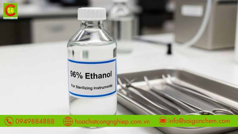 Sử dụng cồn 96 khử trùng dụng cụ đúng cách rất quan trọng