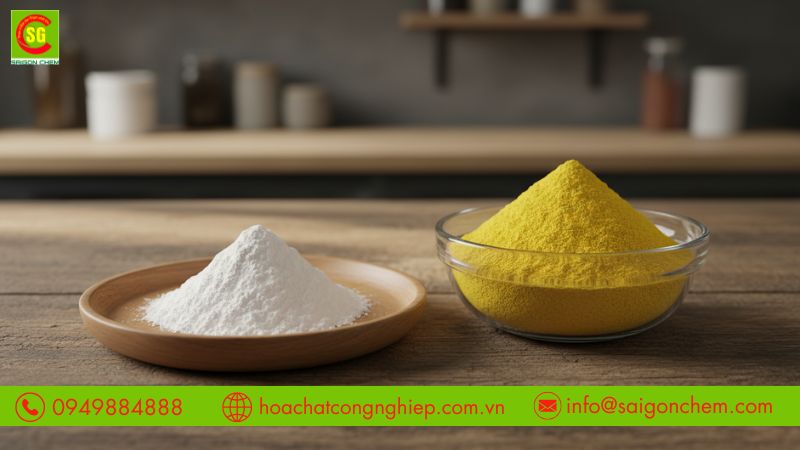 Hiệu quả lắng cặn sau khi pha PAC đúng tỷ lệ