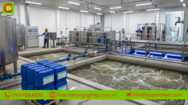 Khử tr&ugrave;ng d&acirc;y chuyền chế biến thực phẩm bằng Proxitane 15:23