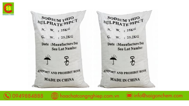 Sodium thiosulfate l&agrave; h&oacute;a chất khử clo trong nước ao
