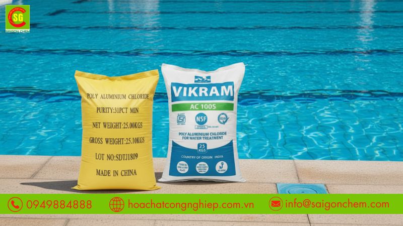 PAC gi&uacute;p keo tụ cặn v&agrave; l&agrave;m trong nước