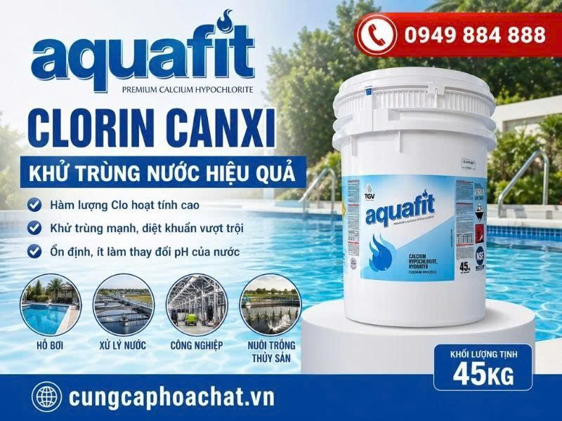 Chlorine Aquafit gi&uacute;p diệt khuẩn hiệu quả