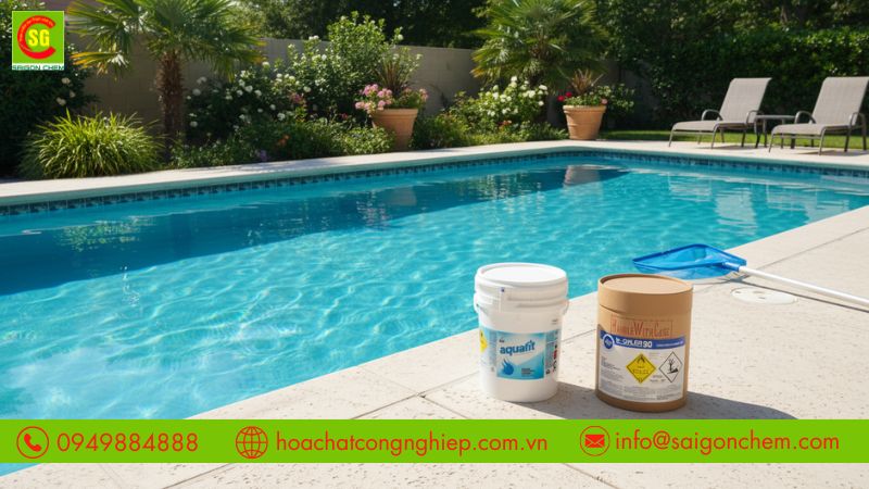 Chlorine Aquafit v&agrave; TCCA gi&uacute;p diệt khuẩn hiệu quả