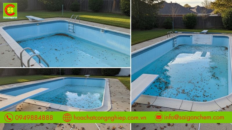 Kh&oacute; khăn khi chọn h&oacute;a chất xử l&yacute; nước hồ bơi