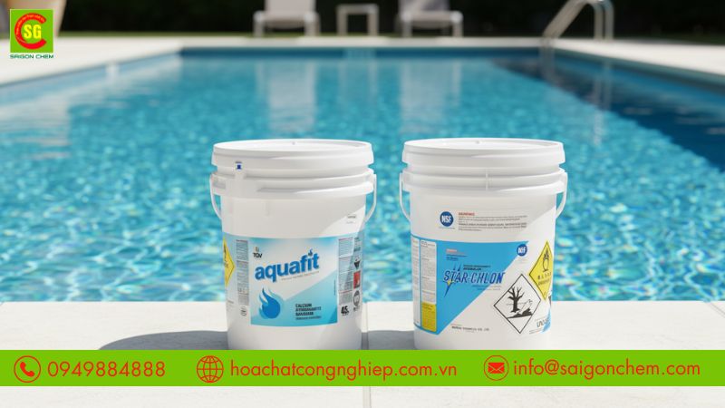 Clo xử l&yacute; hồ bơi gi&uacute;p nước sạch v&agrave; an to&agrave;n 