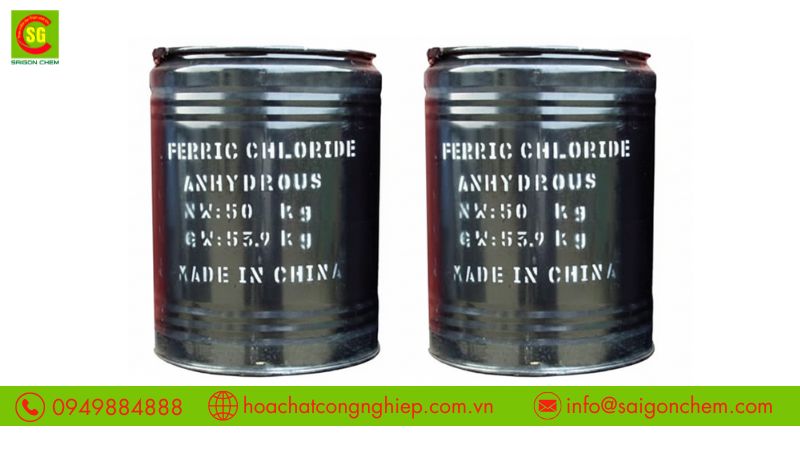 Sắt clorua FeCl3 l&agrave; h&oacute;a chất phổ biến trong xử l&yacute; nước c&ocirc;ng nghiệp