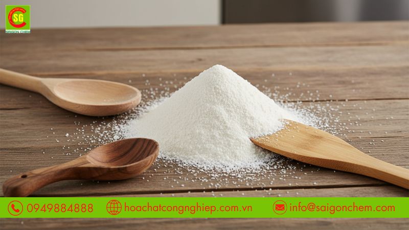 Dicalcium phosphate dạng bột trắng cung cấp canxi phospho