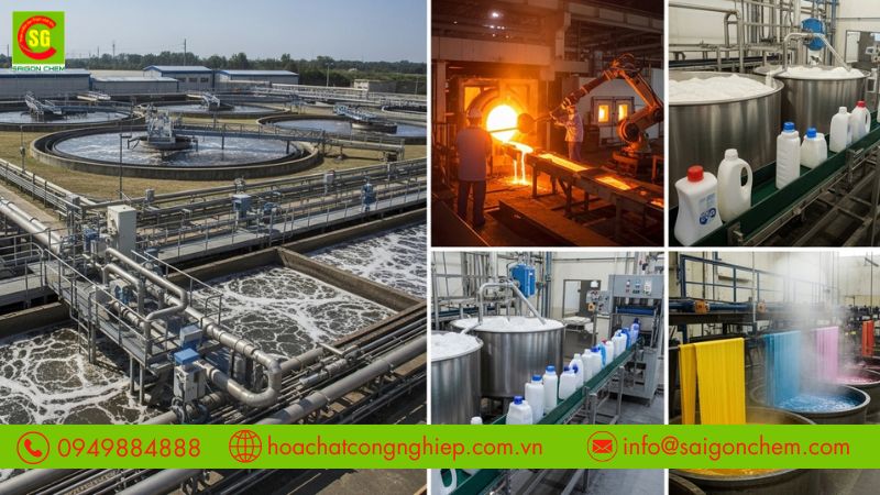 Soda Ash Light gi&uacute;p điều chỉnh pH v&agrave; l&agrave;m mềm nước