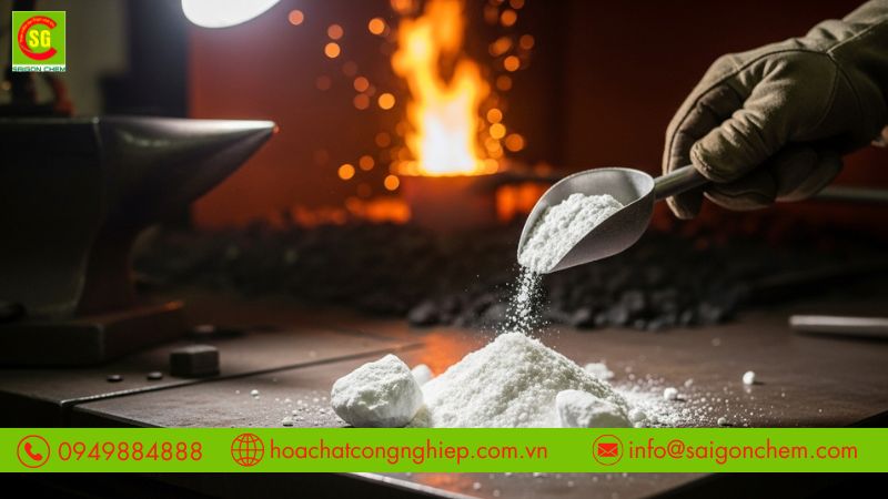 Borax hỗ trợ luyện kim làm sạch và tăng độ bền