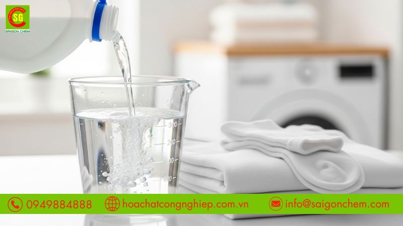 Javel gi&uacute;p tẩy trắng khử tr&ugrave;ng v&agrave; l&agrave;m sạch hiệu quả