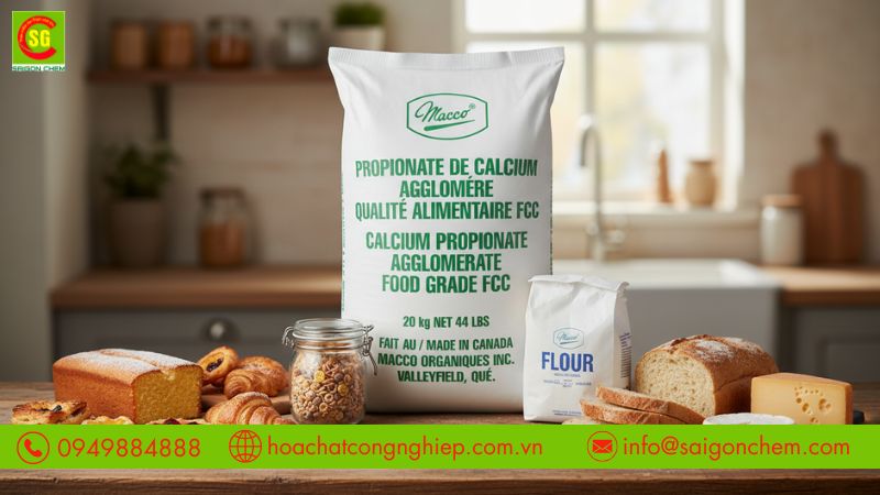 C&ocirc;ng dụng Calcium Propionate chống mốc thực phẩm hiệu quả
