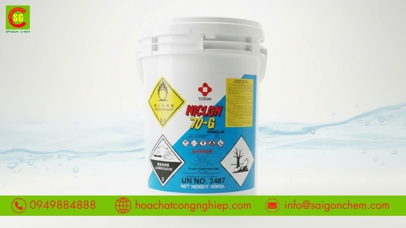 H&agrave;m lượng clo hoạt t&iacute;nh cao, chuy&ecirc;n d&ugrave;ng xử l&iacute; nước