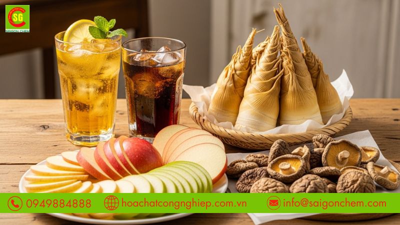 Ứng dụng của natri metabisulfit trong nhiều lĩnh vực thực phẩm